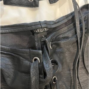 Dollskill faux leather two piece outfit